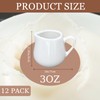GIWOSK 12 Pack 3 Oz Mini Ceramic Creamer Pitcher, Small