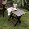 highwood Folding Adirondack Side Table, Weathered Acorn