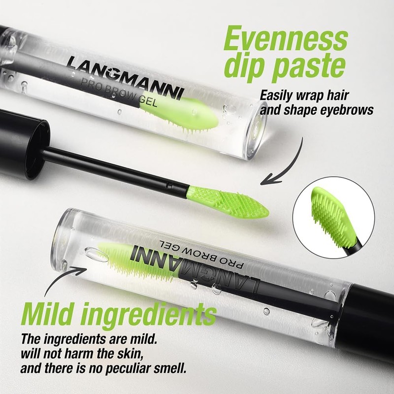 3D Eyebrow Gel, Long-Lasting Clear Brow Setting Gel, Strong Hold
