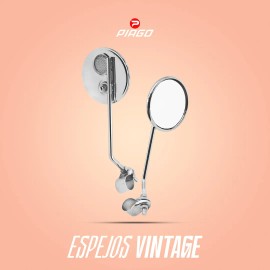 Espejos Redondos Retrovisores Para Bicicleta Con Reflejante