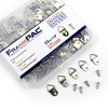 FramePac 100 Pack Picture Hangers with Screws, Small Triangle Ring,