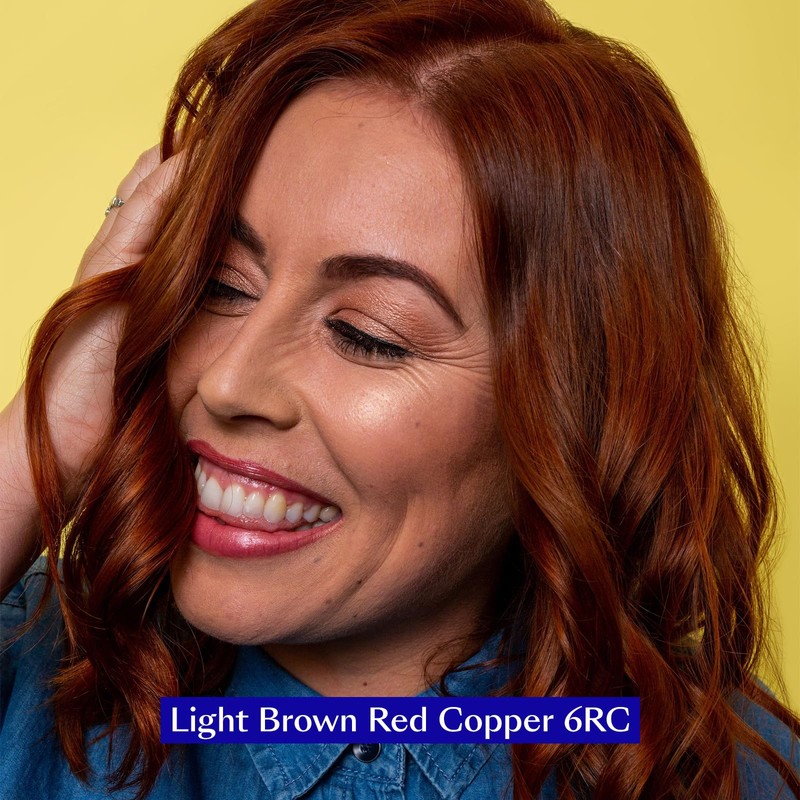 eSalon Permanent Hair Colour Set in Light Brown Red Copper