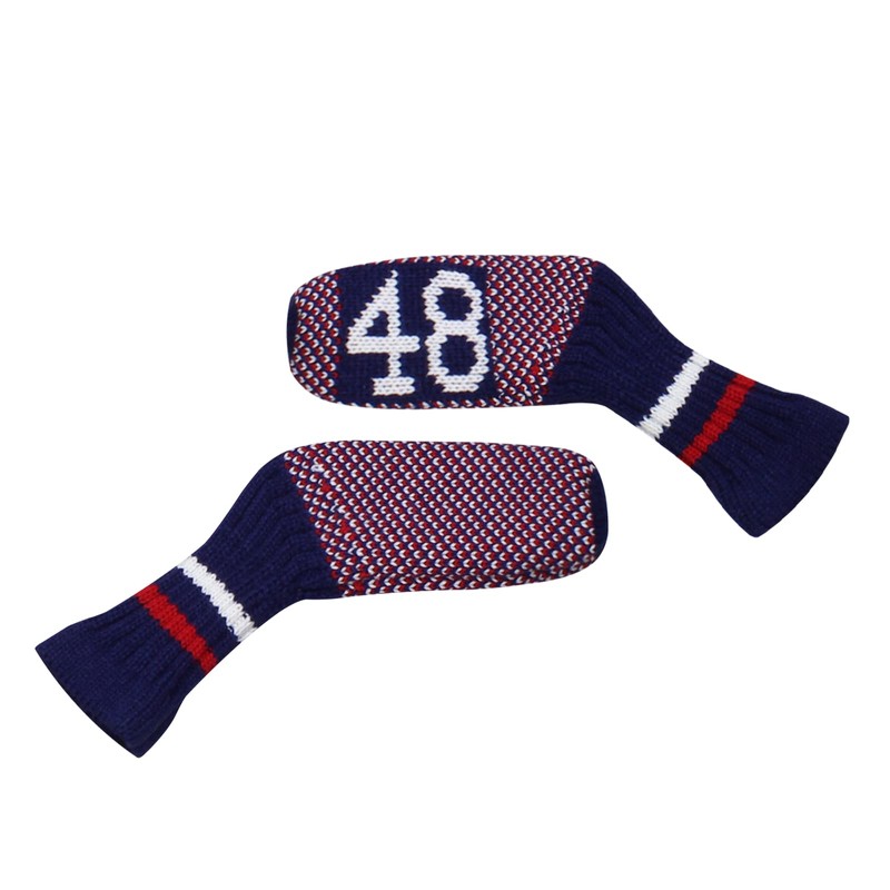 Knitted Wedge Golf Iron Headcovers 7 PCS Club Protector 48,50,52,54,56,58,60