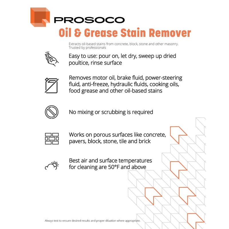 Prosoco Oil & Grease Stain Remover (1-Quart)