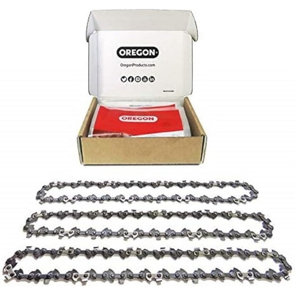 Oregon 91P 3-Pack Chainsaw Chain for 16-Inch (40 cm) Bar
