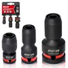 Rizom 3-Piece Quick Release Impact Bit Holders, 1/2 3/8 1/4-Inch