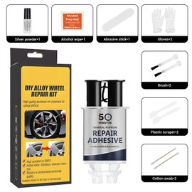 ALLONY Alloy Wheel Rim Repair Kit, Alloy Wheel Repair Kit, Suitable for Repairing Scratches, Dents, Scratches and Other Alloy Wheels