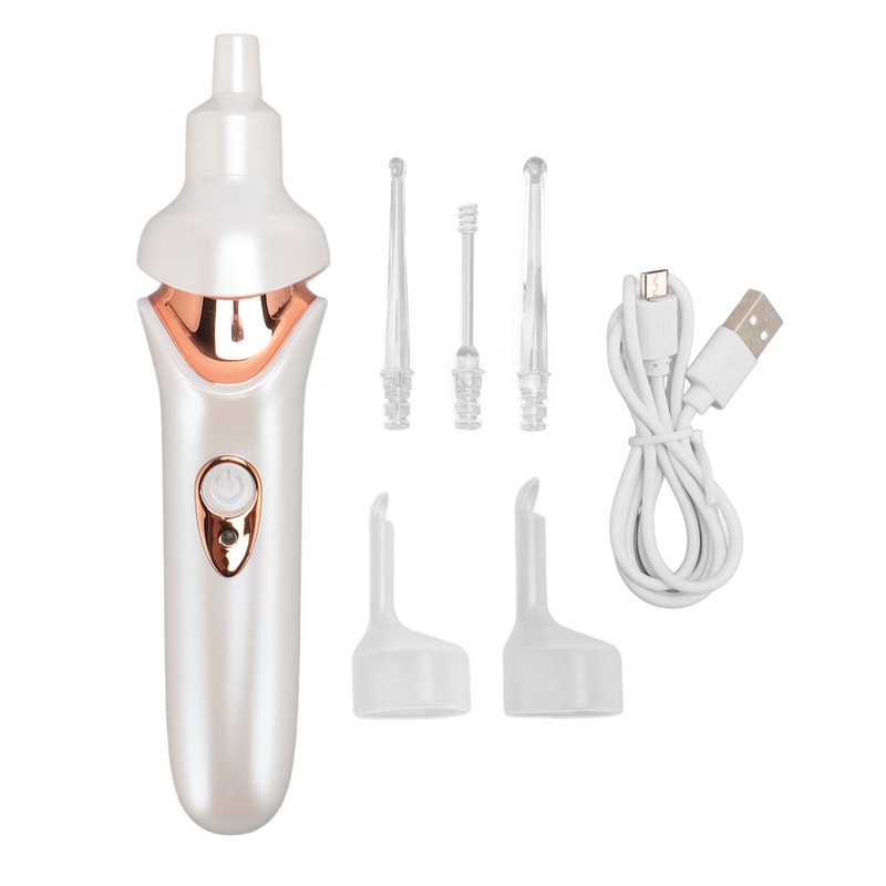 LED Lighted Earpick Set Low Noise Deep Cleansing Electric Ear