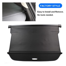 Topraco Cargo Cover for Volvo XC90 2016-2022 2023 2024 2025 Accessories Rear Black Trunk Shade Luggage Security Cover