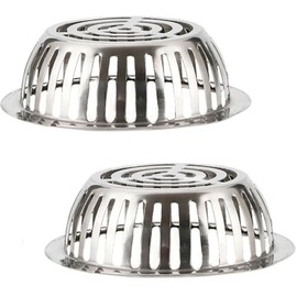 Stainless Steel Roof Dome Drain Cover Strainer Atrium Grate 2pcs/pk (Dia: 7")
