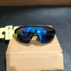 ALL IN MOTION, MEN'S SUNGLASSES BLADE-04 POLARIZED BLUE, BLACK FRAME,