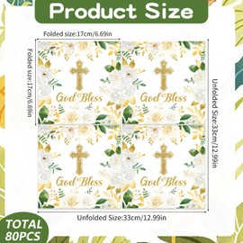 Delightful Confirmation, Baptism, and First Communion Decorations – Luxurious and Symbolic Napkin Decorations for Spiritual Gatherings and Celebrations