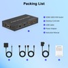 4K HDMI KVM Switch 1 Monitor 2 Computers 4K@60Hz, USB