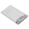 Transparent Hard Drive Enclosure External SSD Hard Disk Case for