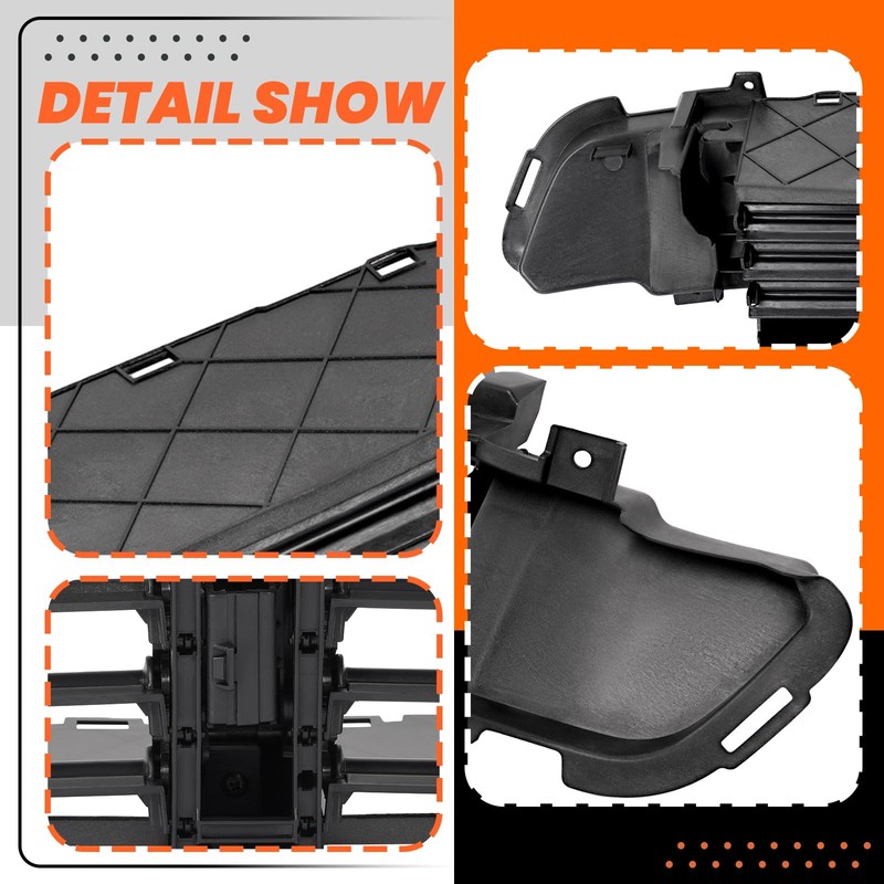 KUAFU Grille Shutter Assembly Compatible with 2014-2018 Jeep Cherokee SUV