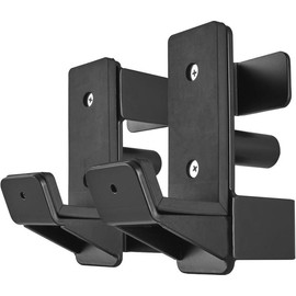 J Hooks for 2" x 2" Power Rack, Rubber Pad J-Hook for Power Cage, Bottom Reinforced Steel J Cups for Squat Rack, Heavy Duty Barbell Holder, Black - Color: for 2"x2" Rack with " 1/2 Hole