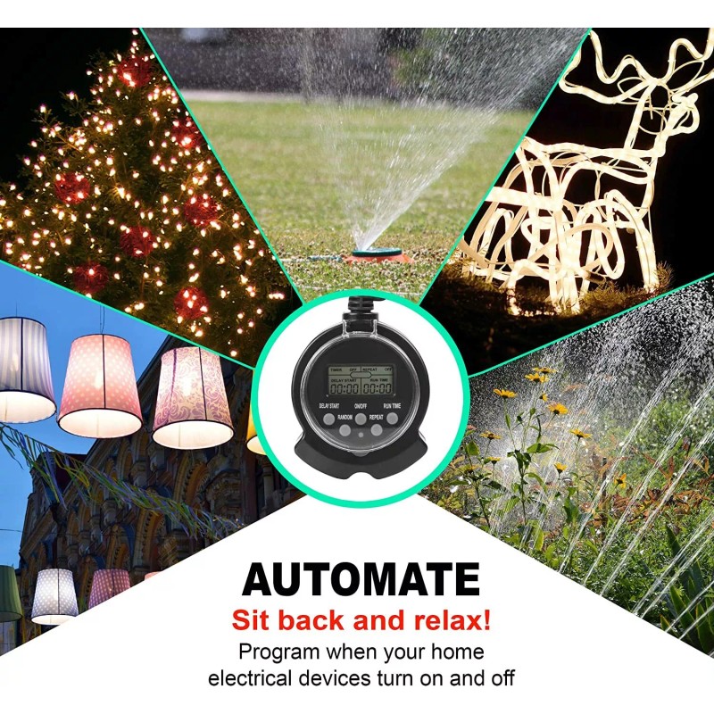 Clear Power CP Grounded Outlet EZ Digital Timer & 2