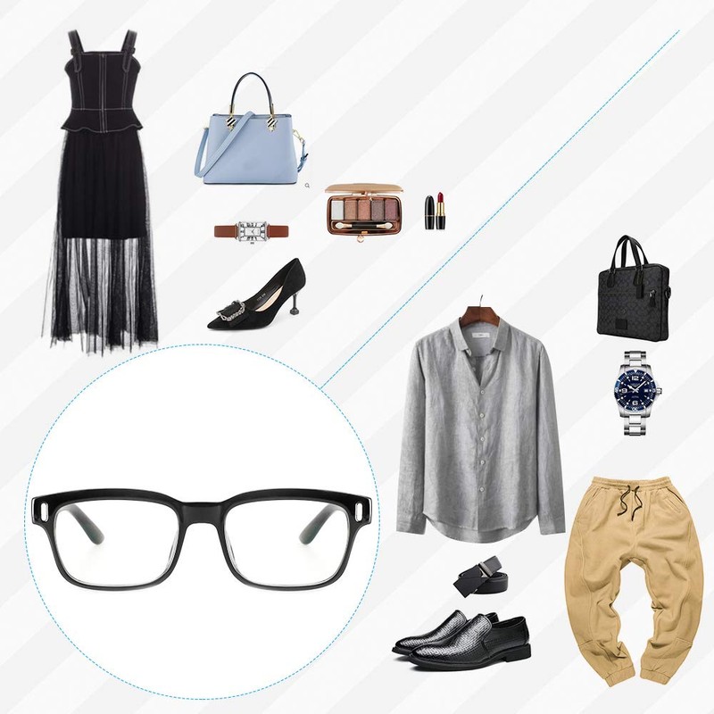 Cyxus Date Glasses, Transparent Lenses, Fashion Glasses, Ultra Lightweight Nose