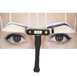 Eyebrow balance ruler stencils, eyebrow tattoo shaping template, eyebrow tattoo slider, three-point positioning ruler for eyebrow shape