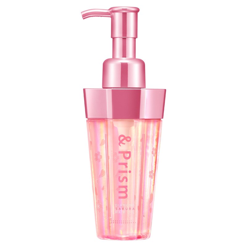 &Prism 2023 Limited Sakura Diamond Shine Hair Oil, Sakura Garnet