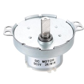 MECCANIXITY Slow Speed Motor JS-50T D-Shaft Gear Electric Motor, 5V DC 2RPM Motor CW/CCW D Shaft DC Motor Large Torque for 3D Printer Filament Rotating Display Stand