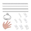 12 PCS Unsichtbarer Ringgrößenversteller, Silikon Ring Verkleinerung für lose Ringe,