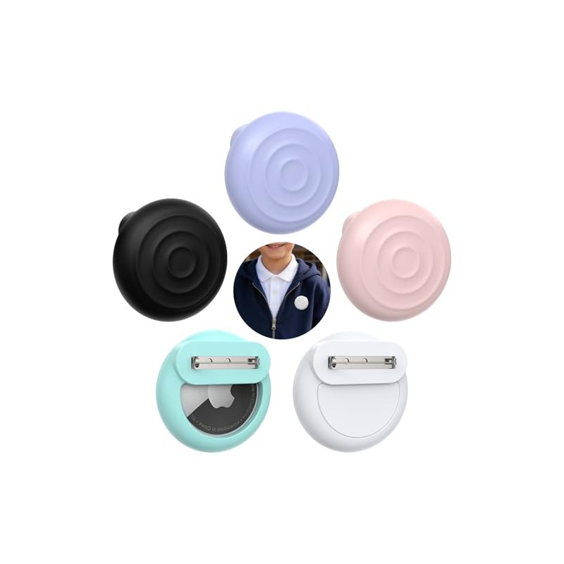EIZLXQ Discreet Silicone AirTag Holder for Kids and Valuables