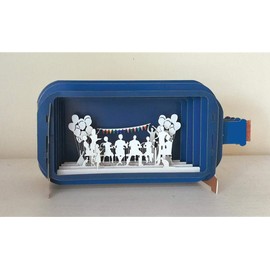 Message in a Bottle Balloons Pop-Up Card (MIB010)