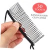Baluue 3pcs Side Hair Clip Comb for Women Banana Hair