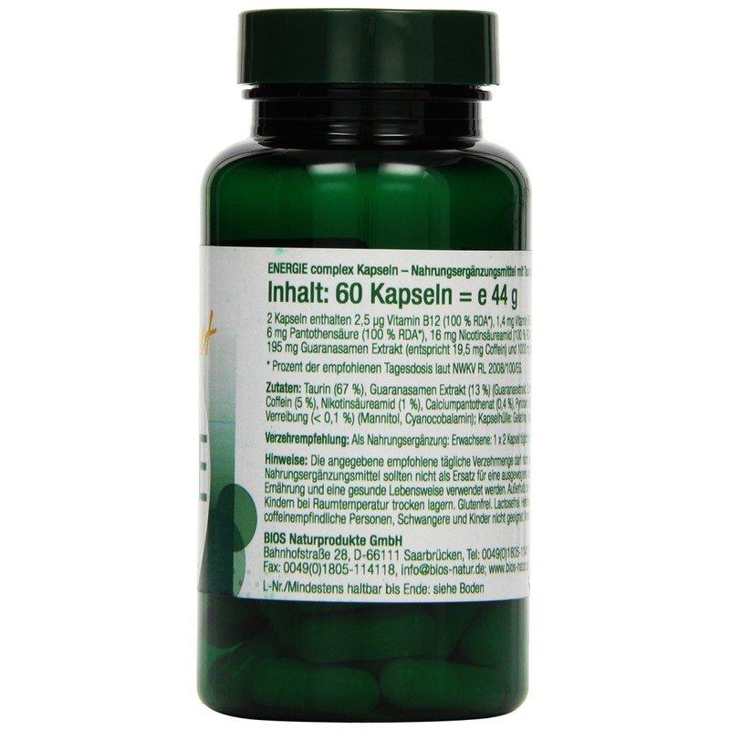 Bios Effect Energy Complex, 60 Capsules, Pack of 1 (1