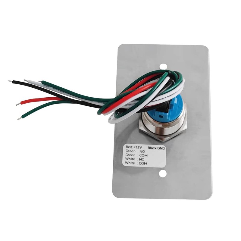 GAGALOR Waterproof Doorbell Button Lighted Push Switch With LED NO&NC