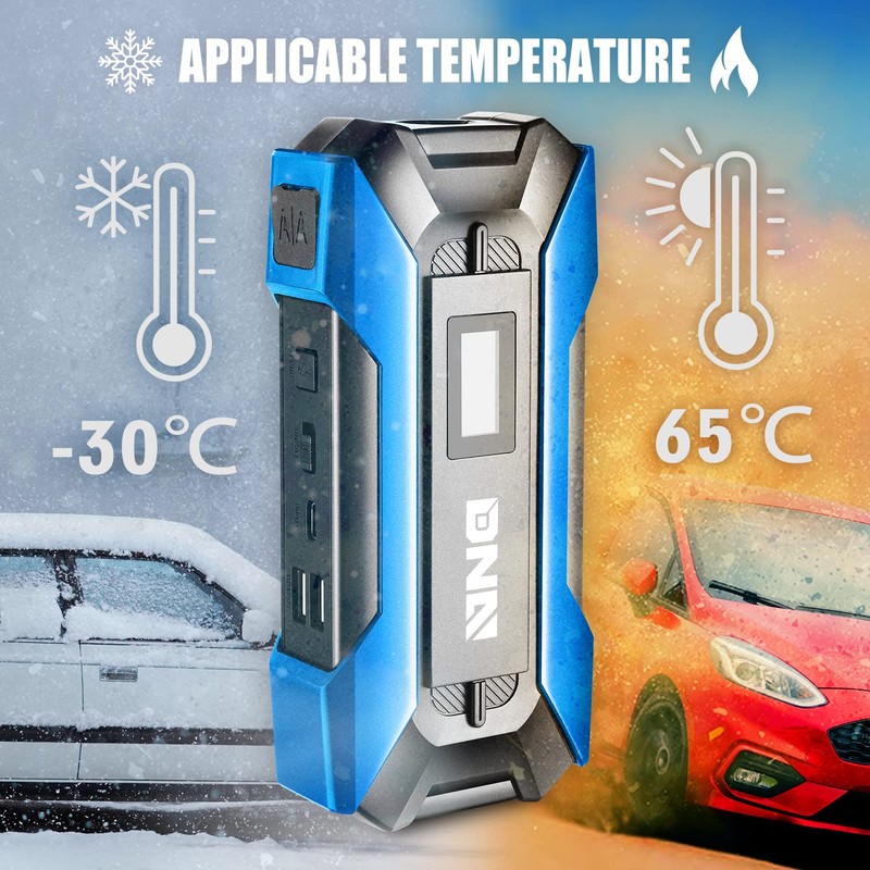 DNA MOTORING 12V 1500A 15000 mAh Portable Car Battery Jump