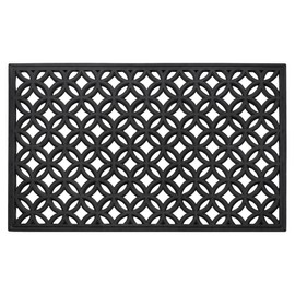 Ergode Wrought Iron Rubber Doormat | Durable, Weatherproof, Luxurious | 18x30 | Proposition 65 Compliant