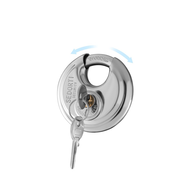 SEDORTI 20-Pack Discus Padlocks Keyed Alike, 2-3/4 inch Wide, Stainless