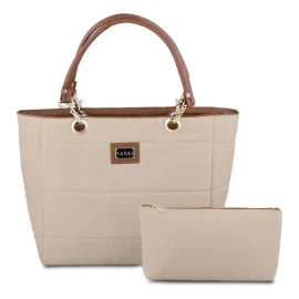Bolsas De Mujer Bolsa Mujer Bolso Mujer Bolsa De Mujer Tote Austin Yayas Incluye Cosmetiquera Color Beige