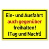Entry Free Signs (30 x 20 cm Plastic) - Ausfahrt