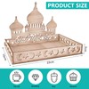 Ramadan Plate Eid Mubarak Decorative Tray with Moon Star Castle