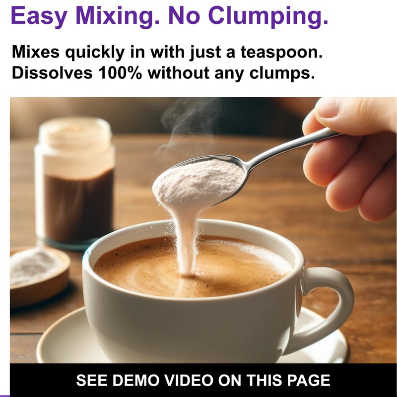 Ketosource Pure C8 Collagen Creamer | Mixes Easily Without Clumping