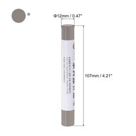uxcell Furniture Repair Crayons, 3Pcs - Wood Wax Filler Stick, Furniture Markers Touch Up - for Scratches Holes Tables Desks Wooden Floors Cover Ups, Grey