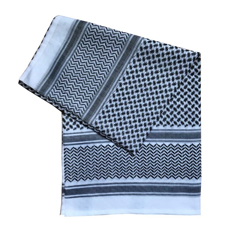 Mens Arab Keffiyeh Shemagh Desert Prince Head Wrap Scarf Middle