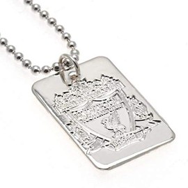Liverpool F.C. Silver Plated Dog Tag & Chain