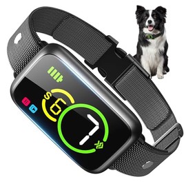 JESWO Collar Antiladridos Perro con Pantalla y 7 Sensibilidades Ajustables