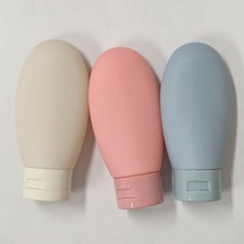 Shampoo Empty Bottle Set, 3-Piece, 60ml, for Swimming, Travel, Camping Tube Container 20ea