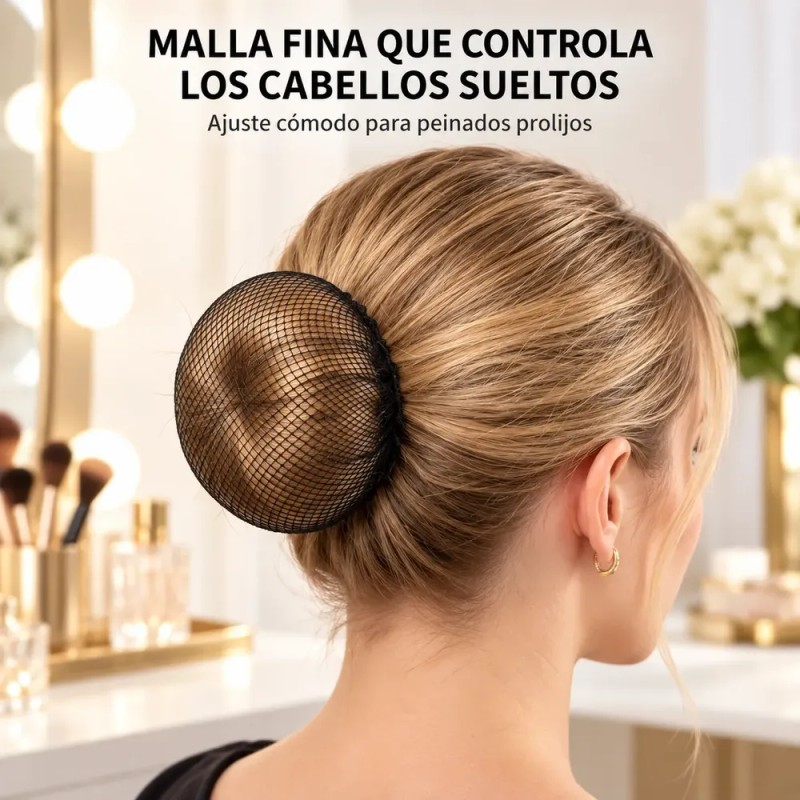 Lthys - 24 Pzs Red Cabello Ballet Con Encaje Elástica