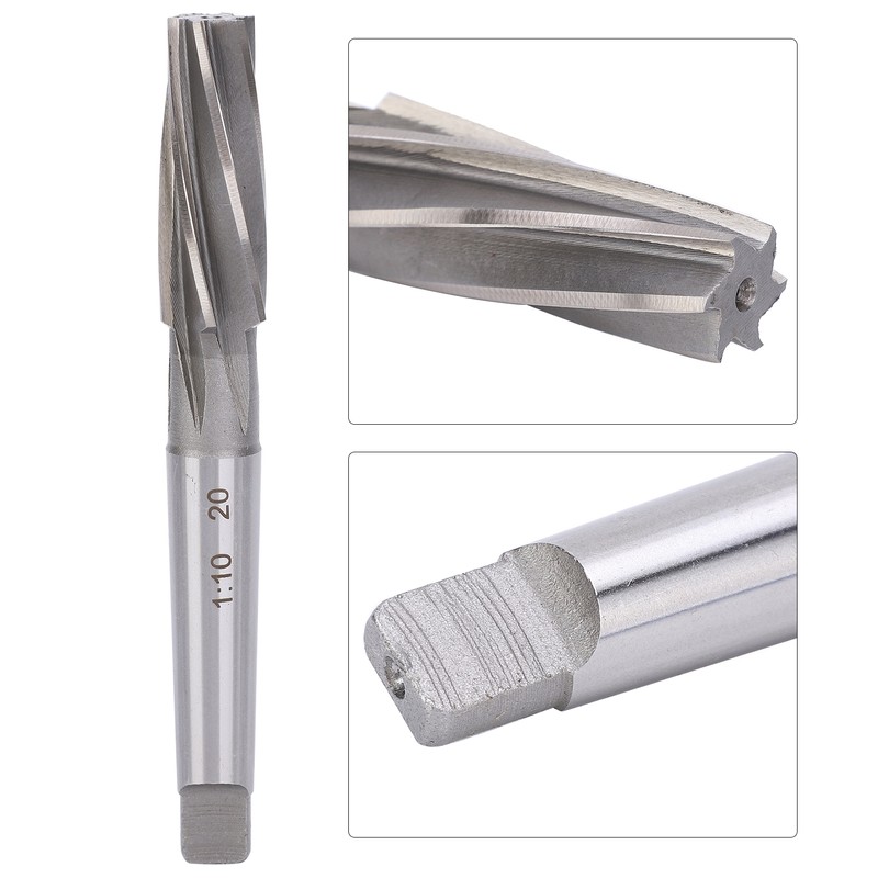 1:10 Taper Shank Spiral Reamer 17x50x22mm High Accuracy High Speed
