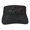 Greg Norman Men's Shark Logo Sports Visor (One Size, Black)