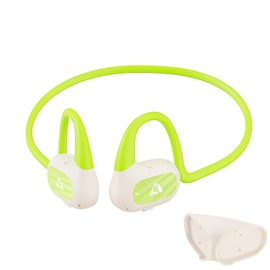 YMOO Open Ear Wireless Bluetooth 5.2 Headphone for Running, IPX4 Water/Sweatproof Swimming Headset,10H Playtime, Low Latency, HiFi Air Conduction Earbud with Dual-mic for Workout (Green)