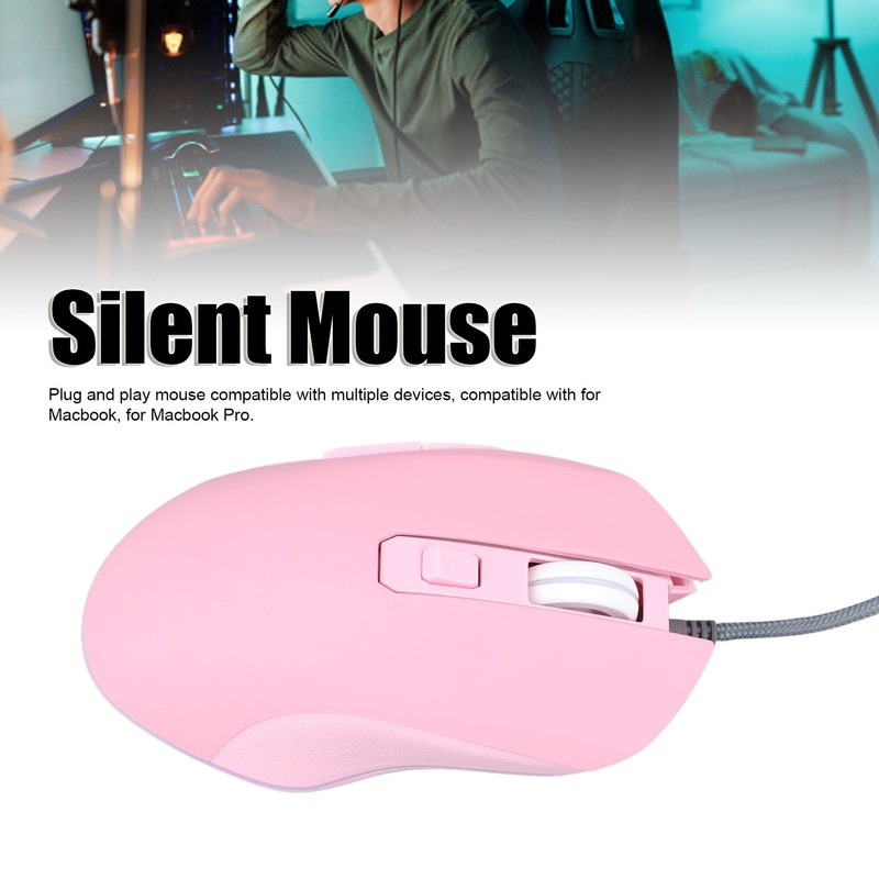 LED Mouse Type C Interface Portable Silent Roller Switch Ergonomic