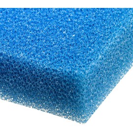 Wave Point Filter Foam Sponges, Bio Sponge Filter Media Pad, Cut-to-Size Foam for Aquarium Fish Tank Aquarium Sponge Filter Foam 17.7" x 6" x 2" (Black 40PPI)