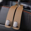 Jayanes Genuine Leather Car Purse Hook - Flexible Car Seat